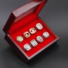 8PCS Oklahoma Sooners OU Peach Bowl NCAA Championship rings 11 size with case（1067）