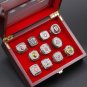 Set 11 PCS New Ohio State Buckeyes NCAA championship rings 11 size with case&iuml;&frac14;�1070&iuml;&frac14;�