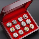 Set 12 PCS New Ohio State Buckeyes NCAA championship rings 11 size with case（1071）