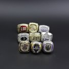9PCS LSU Lousiana State University NCAA championship rings 11 size without case（1074）
