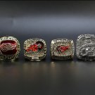 1997 1998 2002 2008 Detroit Red Wings Stanley Cup NHL Champions rings without case（1100）