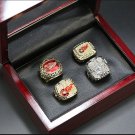 1997 1998 2002 2008 Detroit Red Wings Stanley Cup NHL Champions rings with case（1100）
