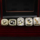 1991 1992 2009 2016 2017 Pittsburgh Penguins Stanley Cup NHL Champions rings with case（1114）