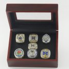Full Set 1997-2024 2024 Michigan Wolverines NCAA Championship Ring 11S with wooden case