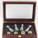 Set 1969 2019 2023 2024 Kansas City Chiefs Super bowl championship rings and trophys with case