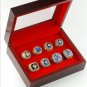 Full Set 8PCS Los Angles Dodgers world series championship rings 11 size with case