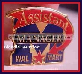 Assistant Manager Walmart Lapel Pin
