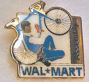 Assembly Walmart Square Lapel Pin