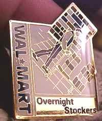 Overnight Stockers Walmart Lapel Pin