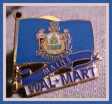 Maine State Flag Walmart Lapel Pin