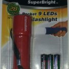 Camelion FLASH LIGHT 28 with batteries Red color