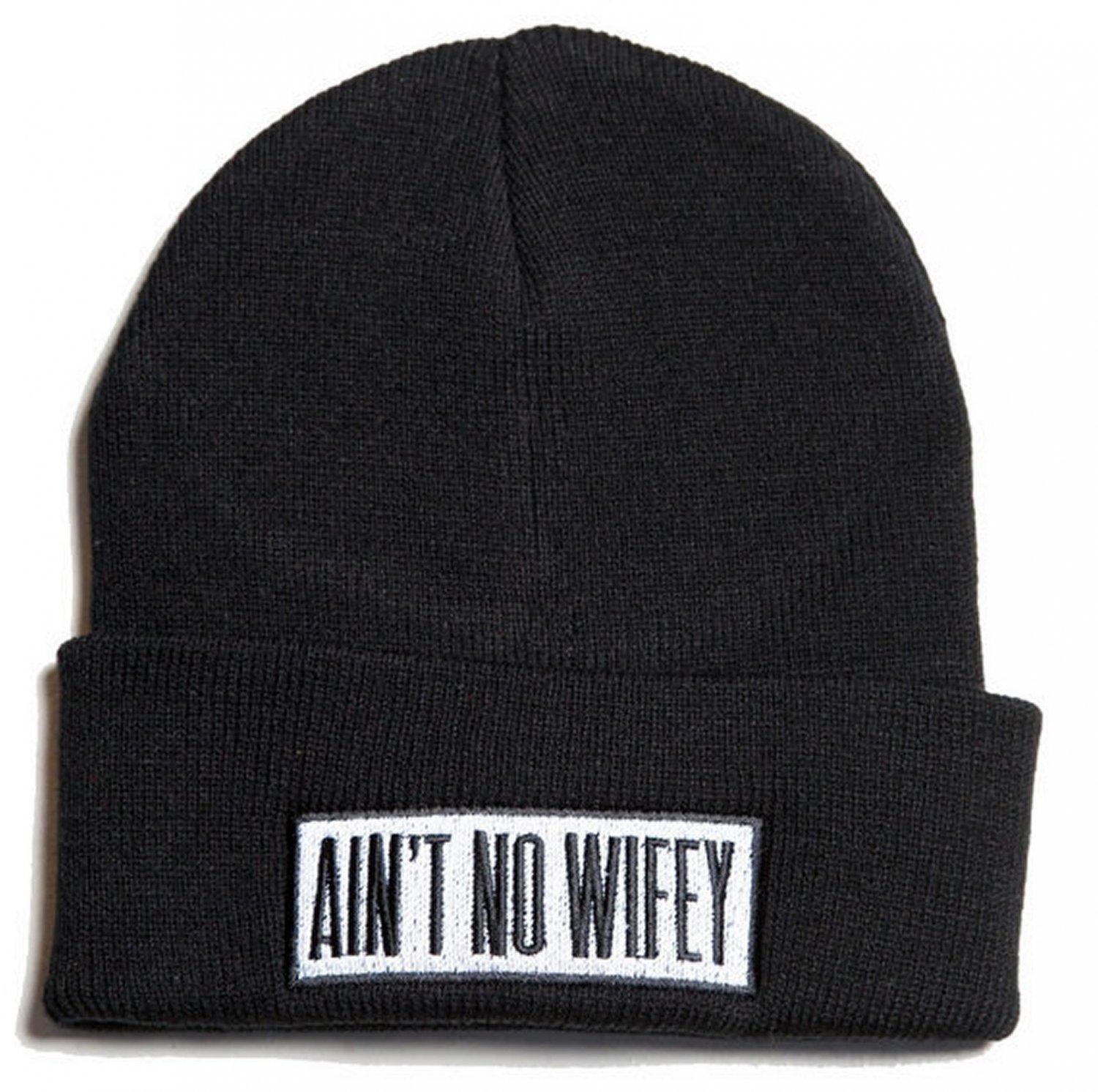 Parody skateboard sports No Wifey Hip Hop unisex cuffed beanie
