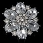 Mirror-Like Flower Brooch