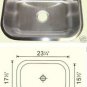 Undermount Kitchen Single Bowl Stainless Sink 18Gauge