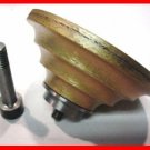 ZERED Diamond Router Bits Profile Wheel - Waterfall 30mm Fine