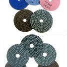 ZERED 4" Diamond Concrete Resin Polishing Pads 1 SET