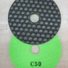 ZERED 4" PREMIUM Diamond Dry Polishing Pad Disc #50 Granite