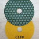 ZERED 4" PREMIUM Diamond Dry Polishing Pad Disc #100 Granite