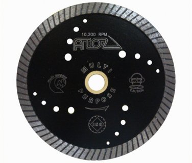 ZERED 7" Atoz Multi-Purpose Dry Diamond Saw Turbo Blade