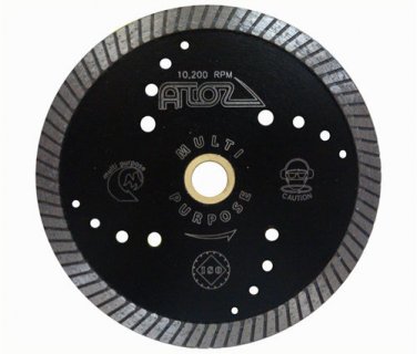 ZERED 8" Atoz Multi-Purpose Dry Diamond Saw Turbo Blade