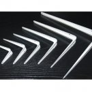 (4 pcs) Shelf Brackets, White Color 12" x 14"