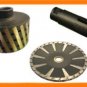Core Bit, Resin Filled Drum Wheel, Concave/Curved Blade
