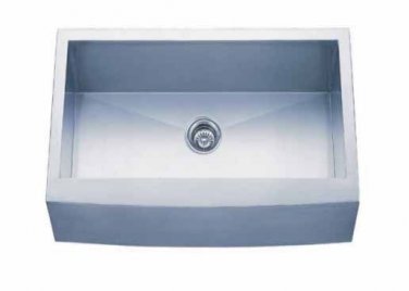 Undermount Handcrafted Kitchen Single Bowl Stainless Sink  18Gauge   24" x 20"
