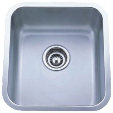 Undermount Kitchen Single Bowl Stainless Sink  18Gauge  16" x 18"