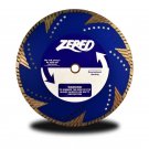 ZERED 4" V10 Dry Cut Turbo Diamond Blade for Granite