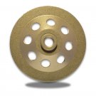 ZERED 5" Premium Grinding Cup Wheel Astro Single Row for Concrete Masonry