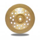 ZERED 4" Premium Grinding Cup Wheel Astro Double Row for Concrete