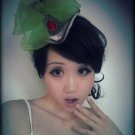 green bow mini to hat