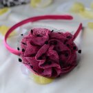 flower headband-pink
