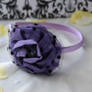 flower headband-purple