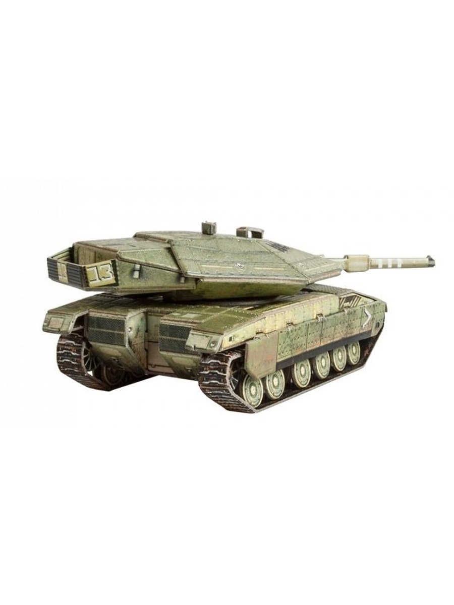 Tank Merkava Mk.4. Buildable model made of Clever Paper cardboard.