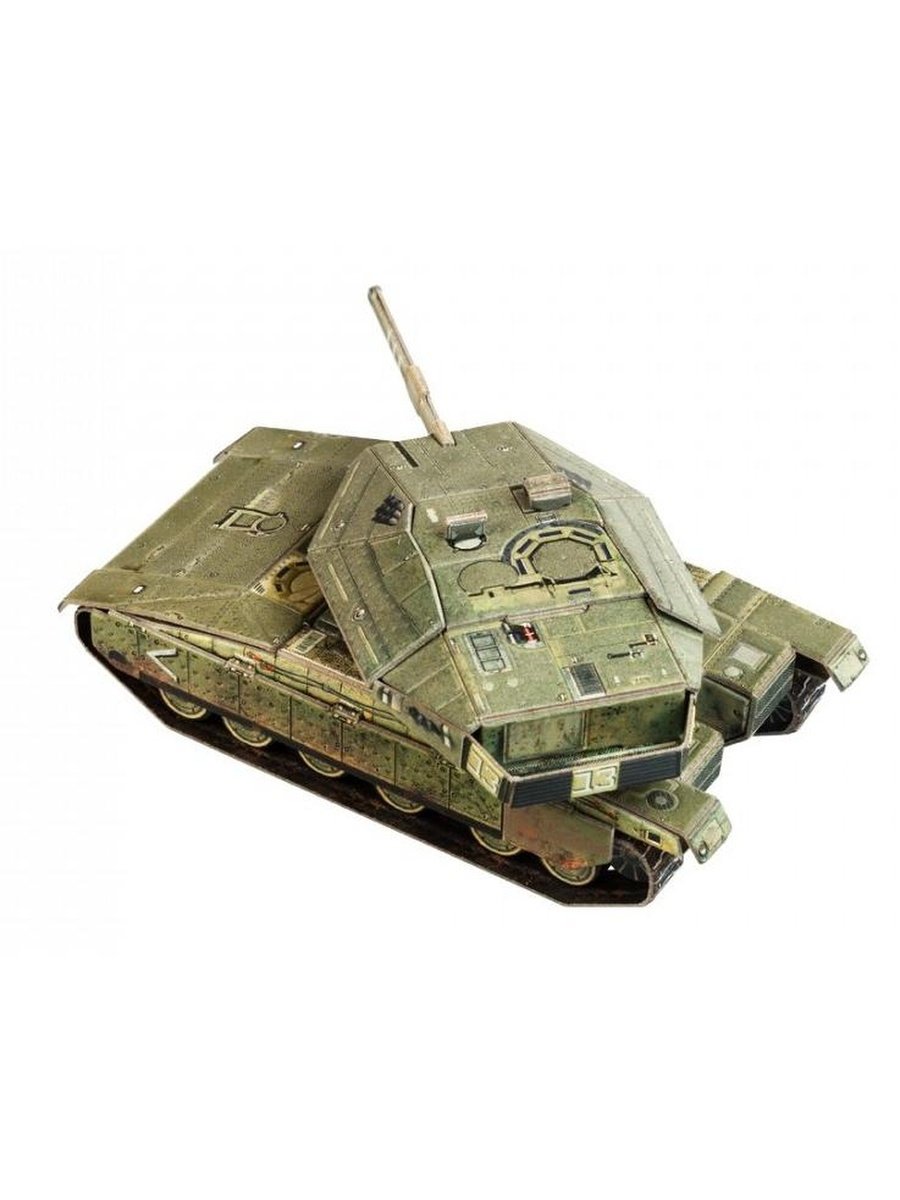Tank Merkava Mk.4. Buildable model made of Clever Paper cardboard.