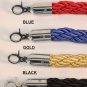 CROWD CONTROL ROPE STANCHION SET 2 CROWN POSTS IN MIRROR S.S & 1 ROPE