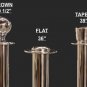 CROWD CONTROL ROPE STANCHION SET 2 CROWN POSTS IN MIRROR S.S & 1 ROPE