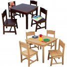Farmhouse Table & Four Chairs espresso by alextoys