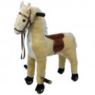 Happy Trails Plush Walking Horse with Wheels and Foot Rest by alextoys