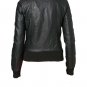 WOMENS BOMBER LEATHER JACKET/COAT BIKER BLACK 2014 STYLE