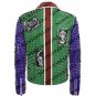 Punk Rock Studded Leather Jacket Multi Color Green Red Blue Silver Men jacket