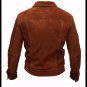 Men Motorbike X - Man Logan Suede Leather Jacket Suede Collared Jacket For Men
