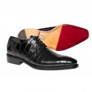 Alligator Luxury Men’s Leather Shoe, Black Oxford Shoes, Handmade Dress Shoes