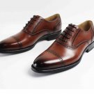Hand Made Formal Mens Full Grain Leather Color Point Toe Dress Shoes Men's