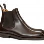 Chelsea Brown Leather Boots,Men Ankle High Casual Leather Boot, Jeans Boots