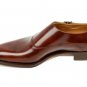 Handmade Monk Leather Shoes, Men Burgundy Formal Dress Trendy Single Strap Shoes