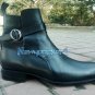 Jodhpurs Leather Boot, Ankle Boot, Handmade Black Men Dress Formal Boots
