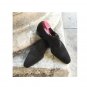 Handmade Derby Shoes, Genuine Suede Dress Shoes, Men's Black Dress Formal Shoes