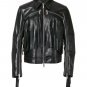 New Black Fringe Leather Biker Jacket, Men Fashion Highway Trendy Classic Jacket
